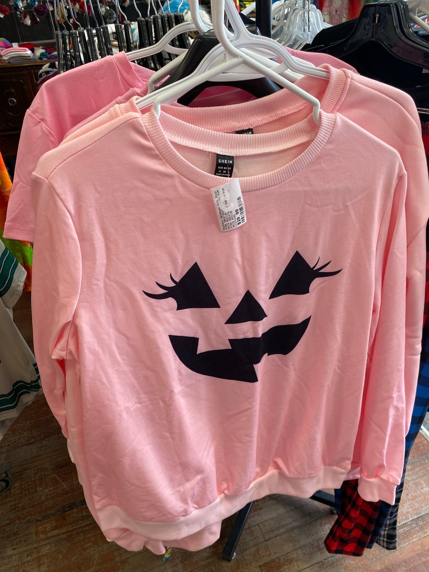 PINK SWEATSHIRT PRETTY PUMPKIN SMALL