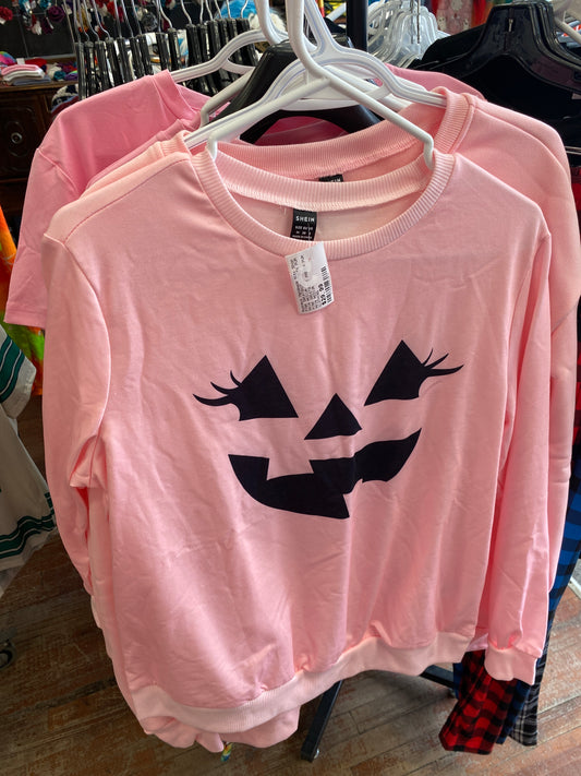 PINK SWEATSHIRT PRETTY PUMPKIN XL