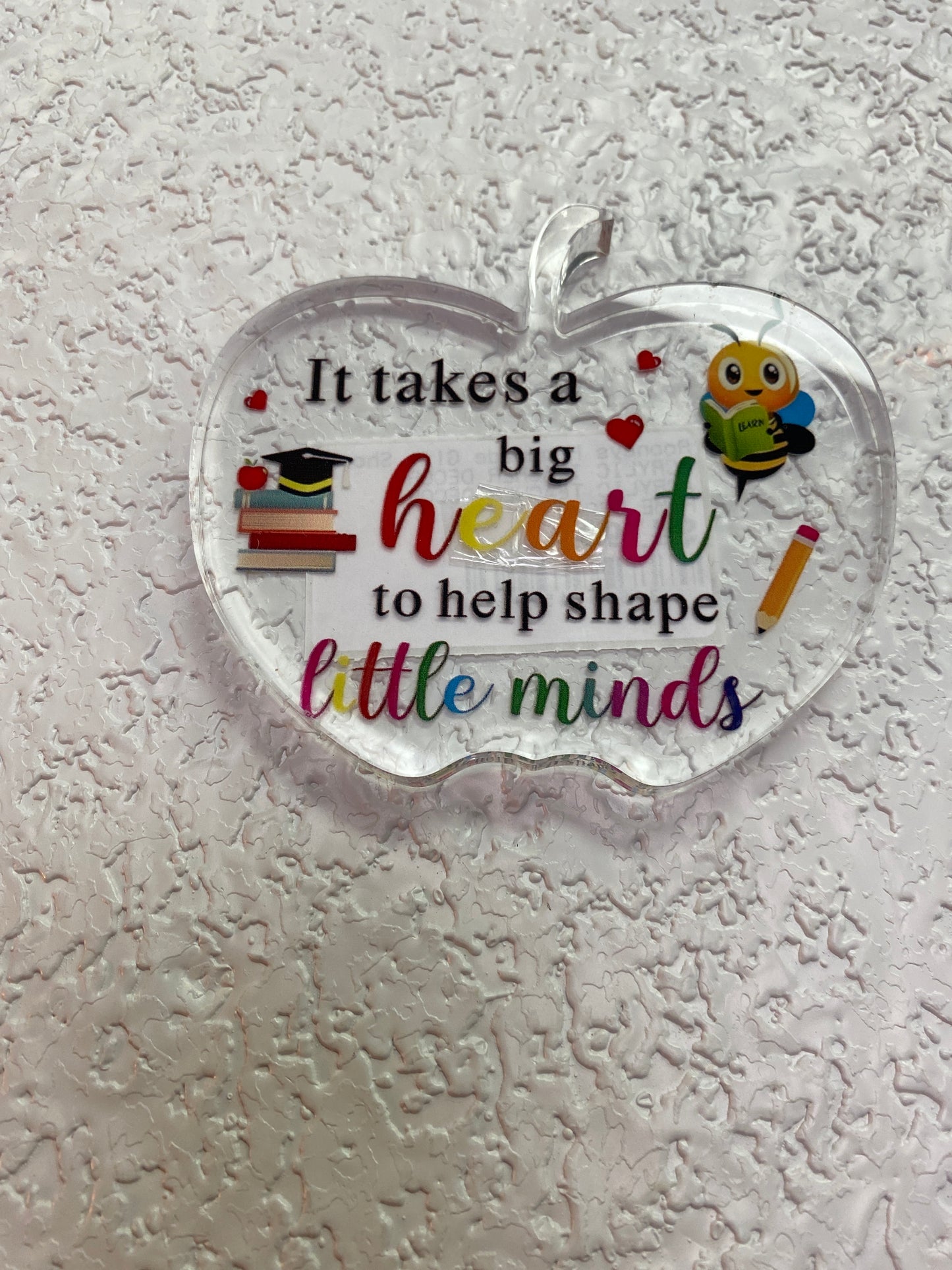 IT TAKES A BIG HEART ACRYLIC DECOR