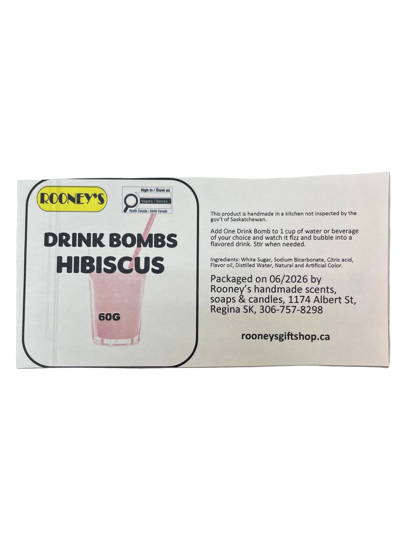 DRINK BOMBS HIBISCUS 2 PACK