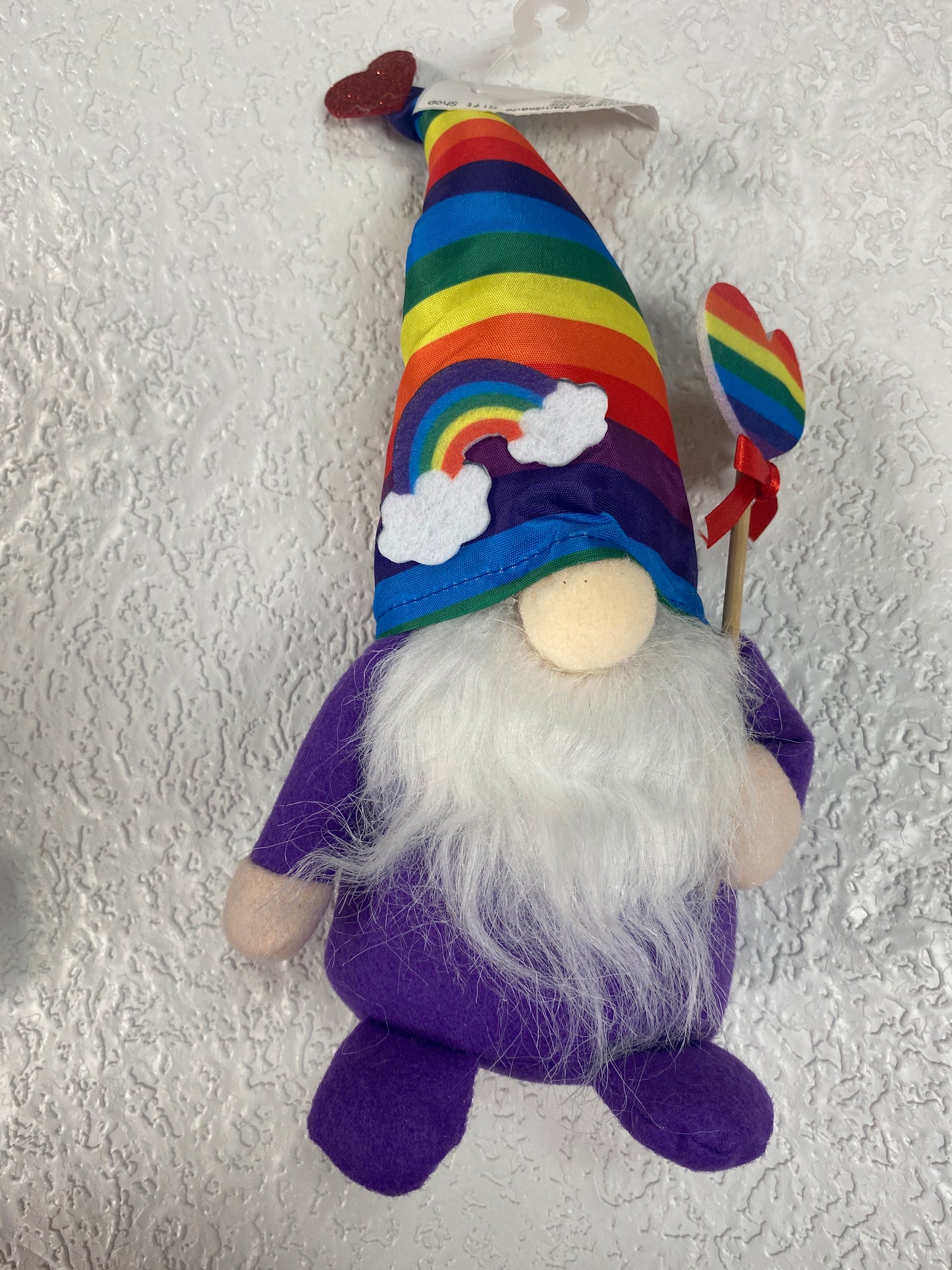 PRIDE HEART SIGN PURPLE GNOME