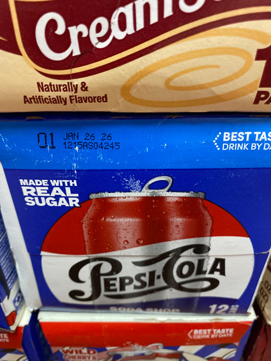 PEPSI SODA SHOP REAL SUGAR CASE