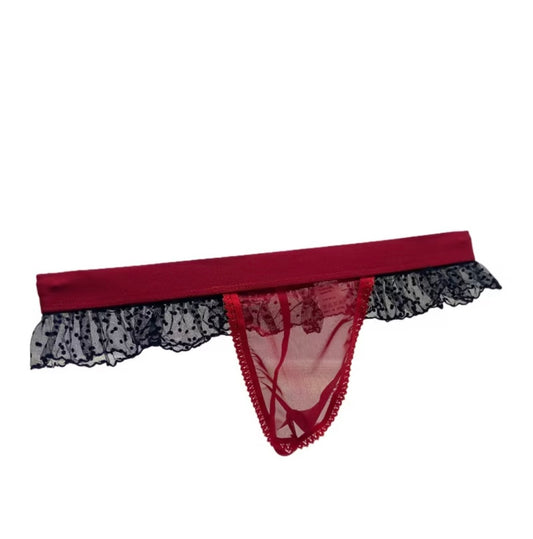 MENS SHEER LINGERIE RED ONE SIZE