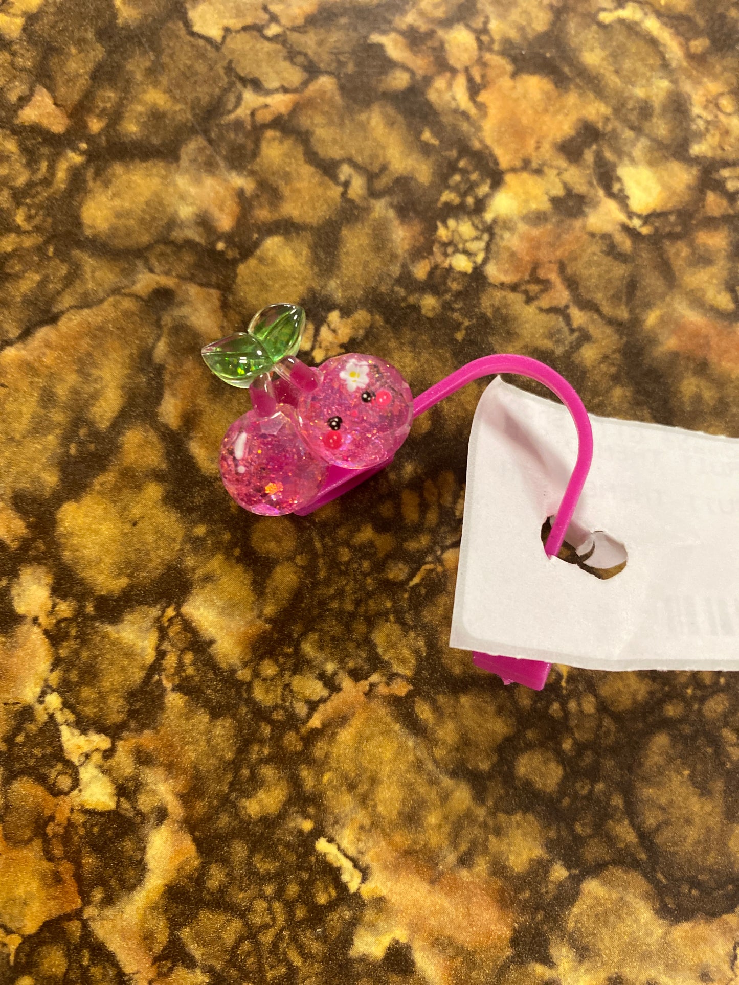 SPARKLE CHERRY STRAW COVER