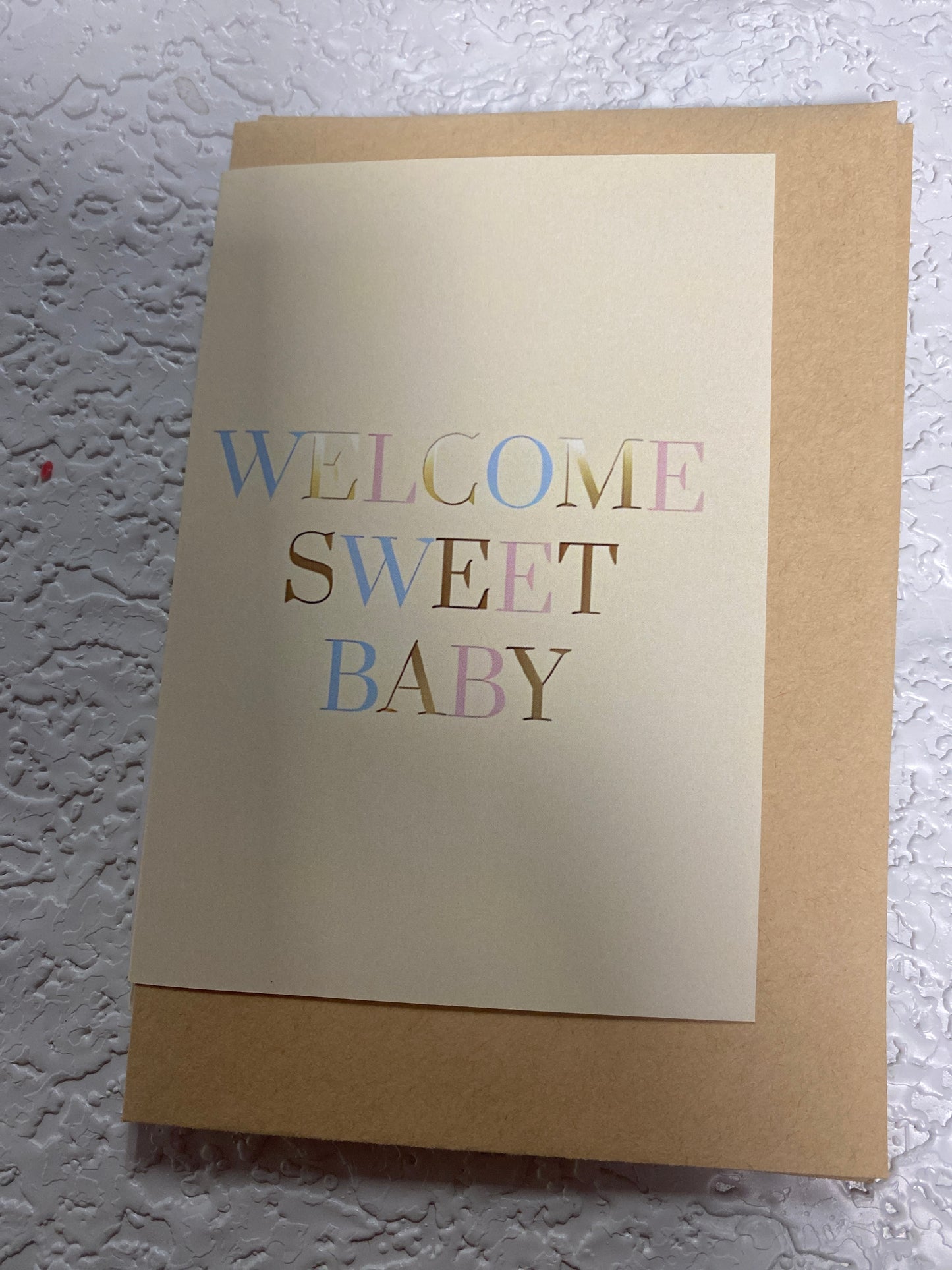 BABY SHOWER GREETING CARD