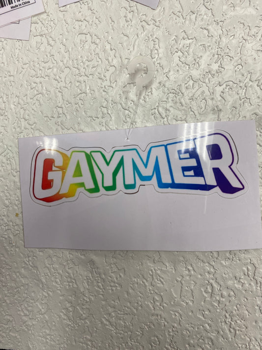 GAYMER GAMER VINYL STICKER