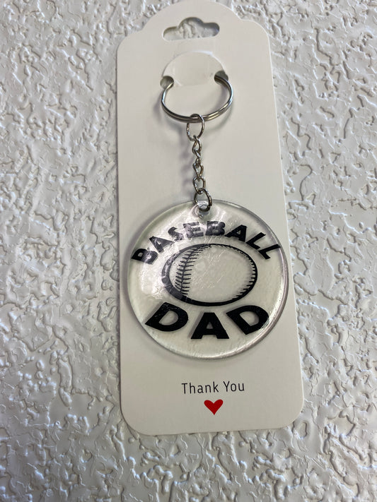 KEYCHAINS BASEBALL DAD