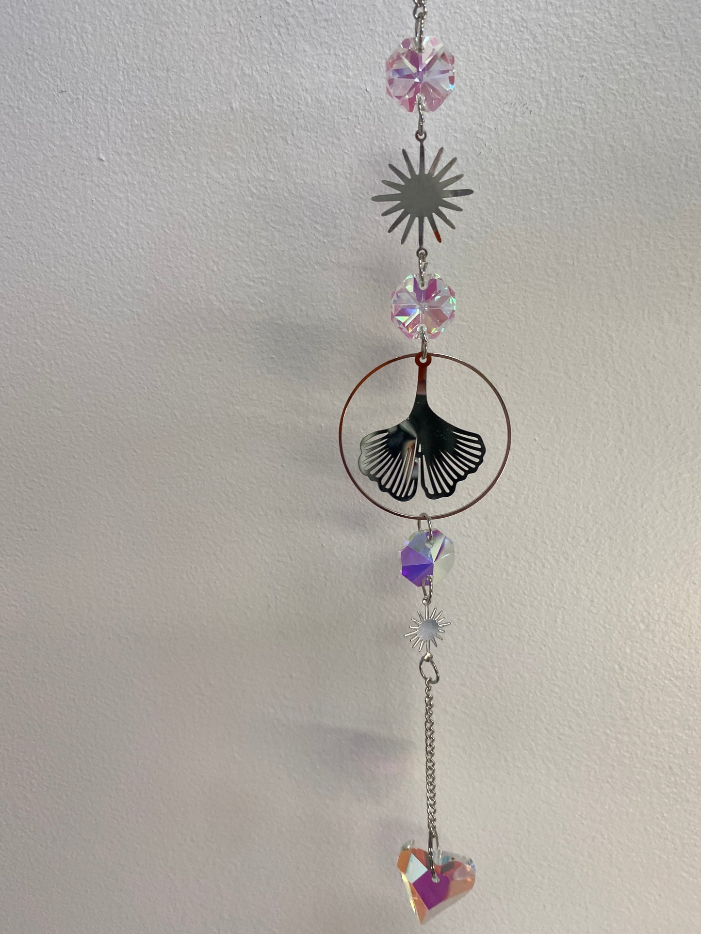 LEAF & HEART SUN CATCHER