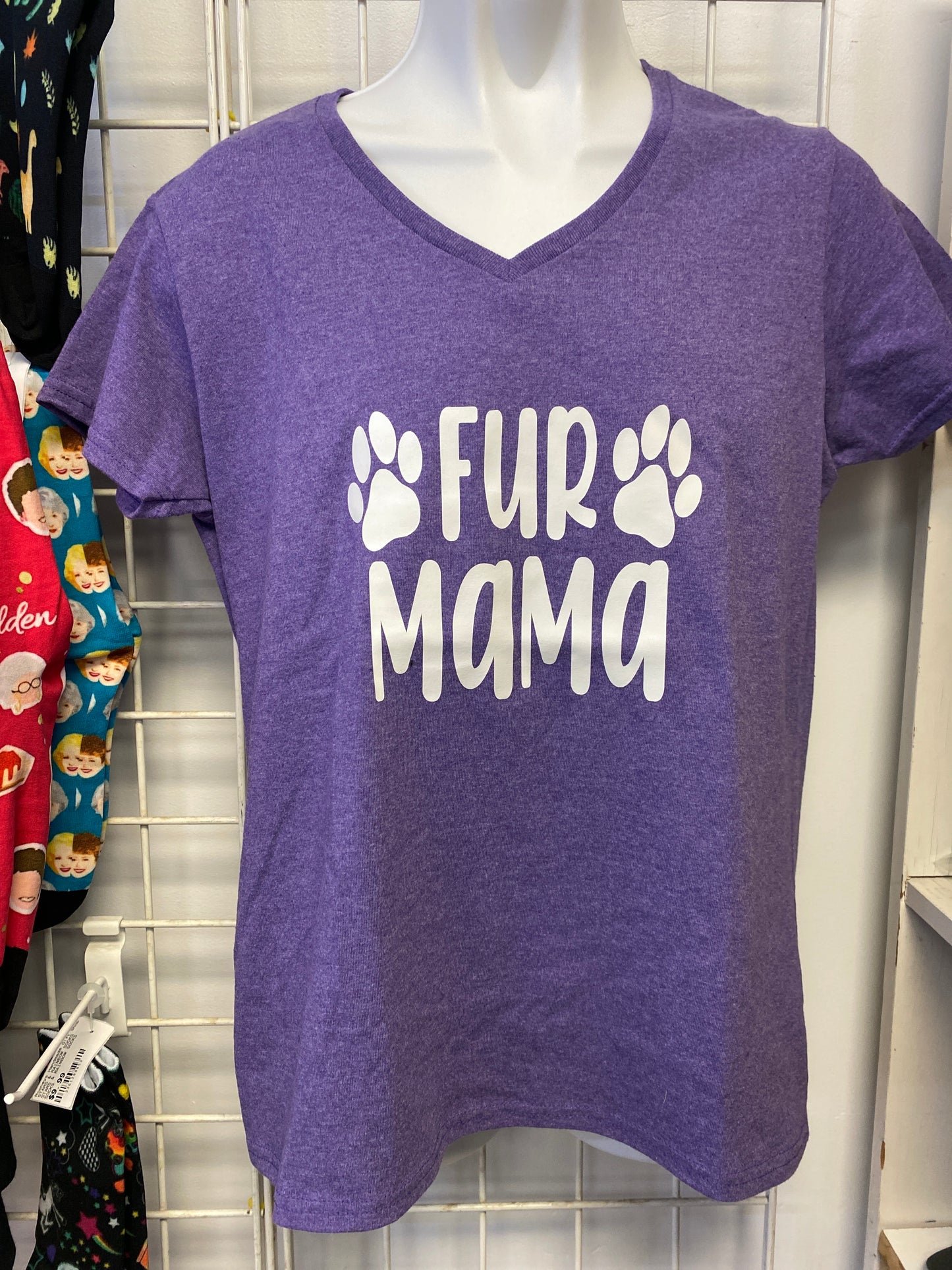 PURPLE FUR MAMA LADIES SIZE MED