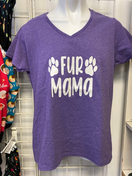 PURPLE FUR MAMA LADIES SIZE MED