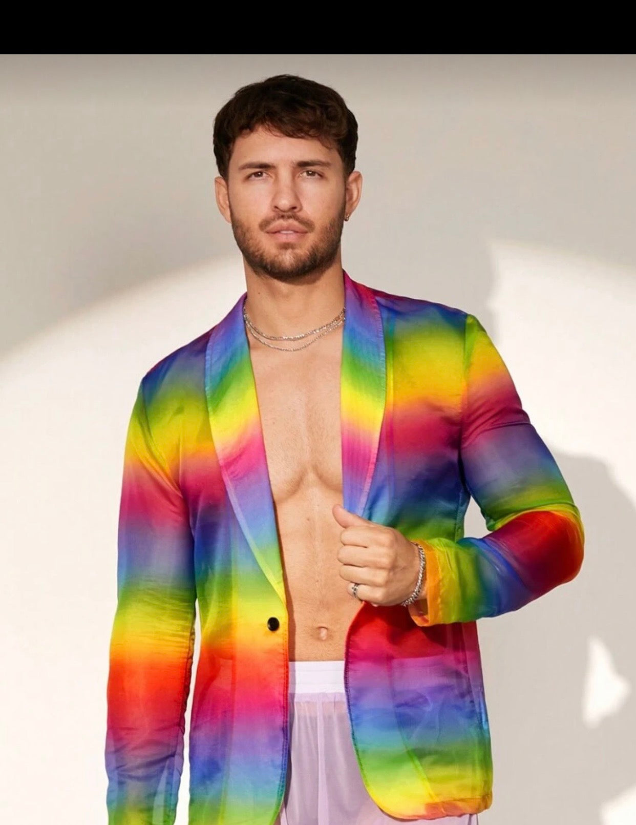 RAINBOW PRINT LONG SLEEVE SHIRT