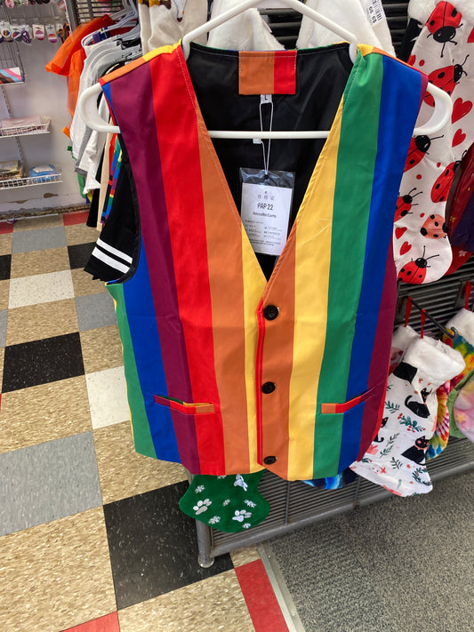 RAINBOW PRINT VEST LARGE