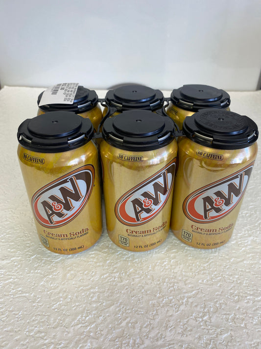 USA 6 PACK A&W CREAM SODA
