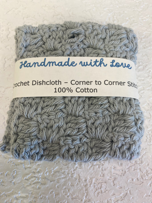 DISHCLOTH C2C GREY