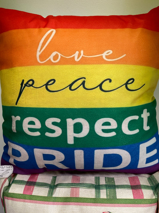 PRIDE RAINBOW LGBT THROW PILLOW