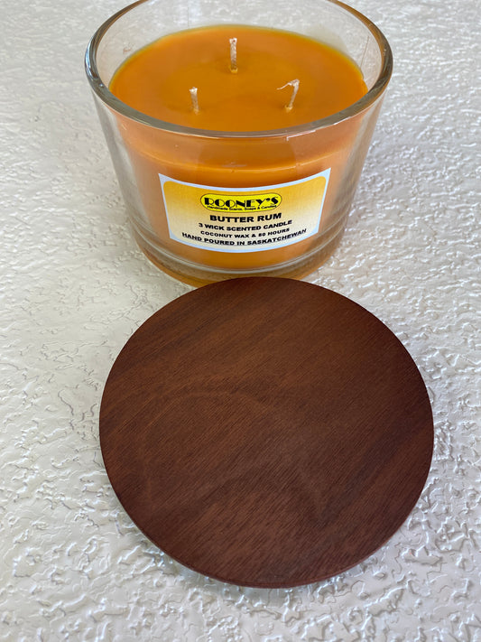 BUTTER RUM 3 WICK CANDLE 350G