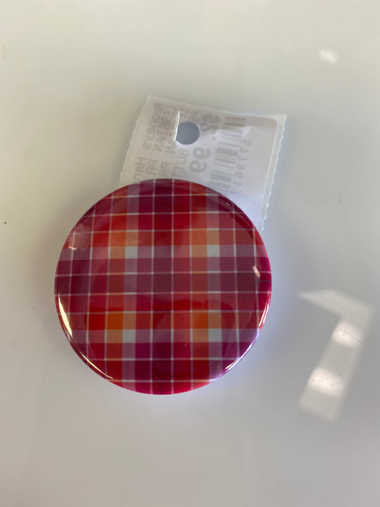 LESBIAN PRIDE PLAID BUTTON