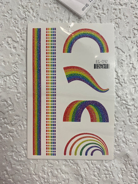 PRIDE GLITTER TATTOO STYLE 8