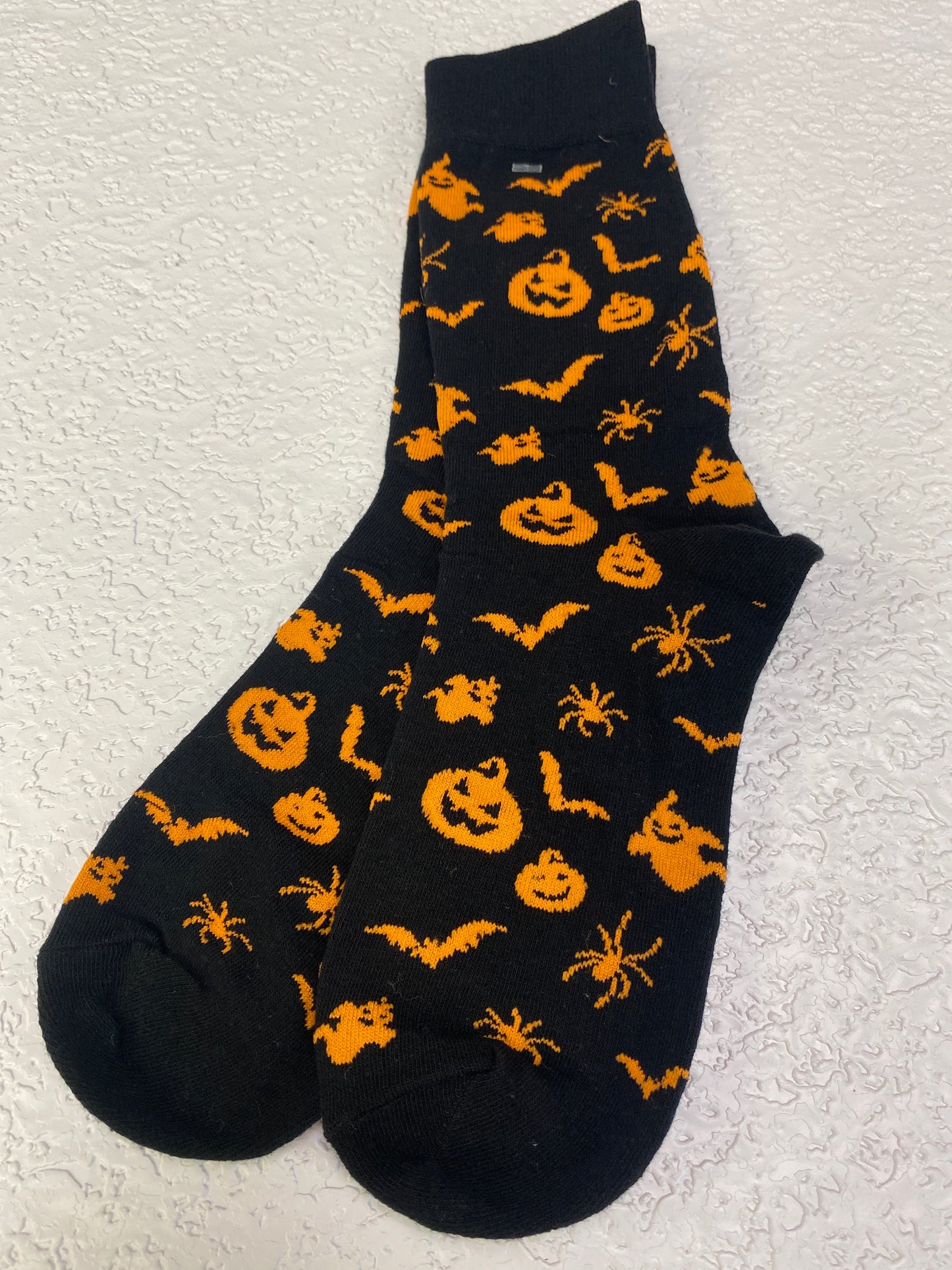 BLACK & ORANGE PUMPKIN SOCKS