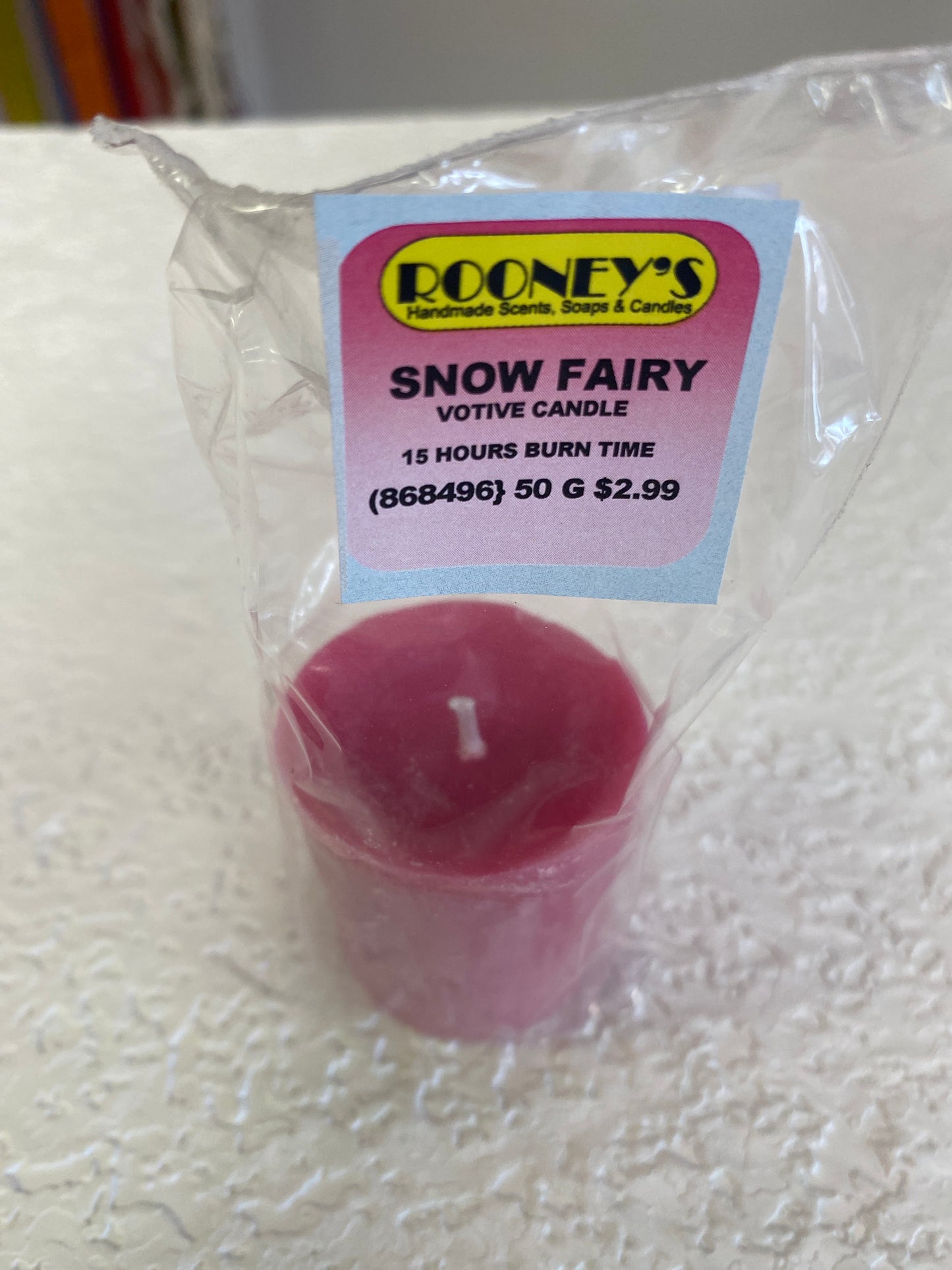 SNOW FAIRY VOTIVE CANDLE