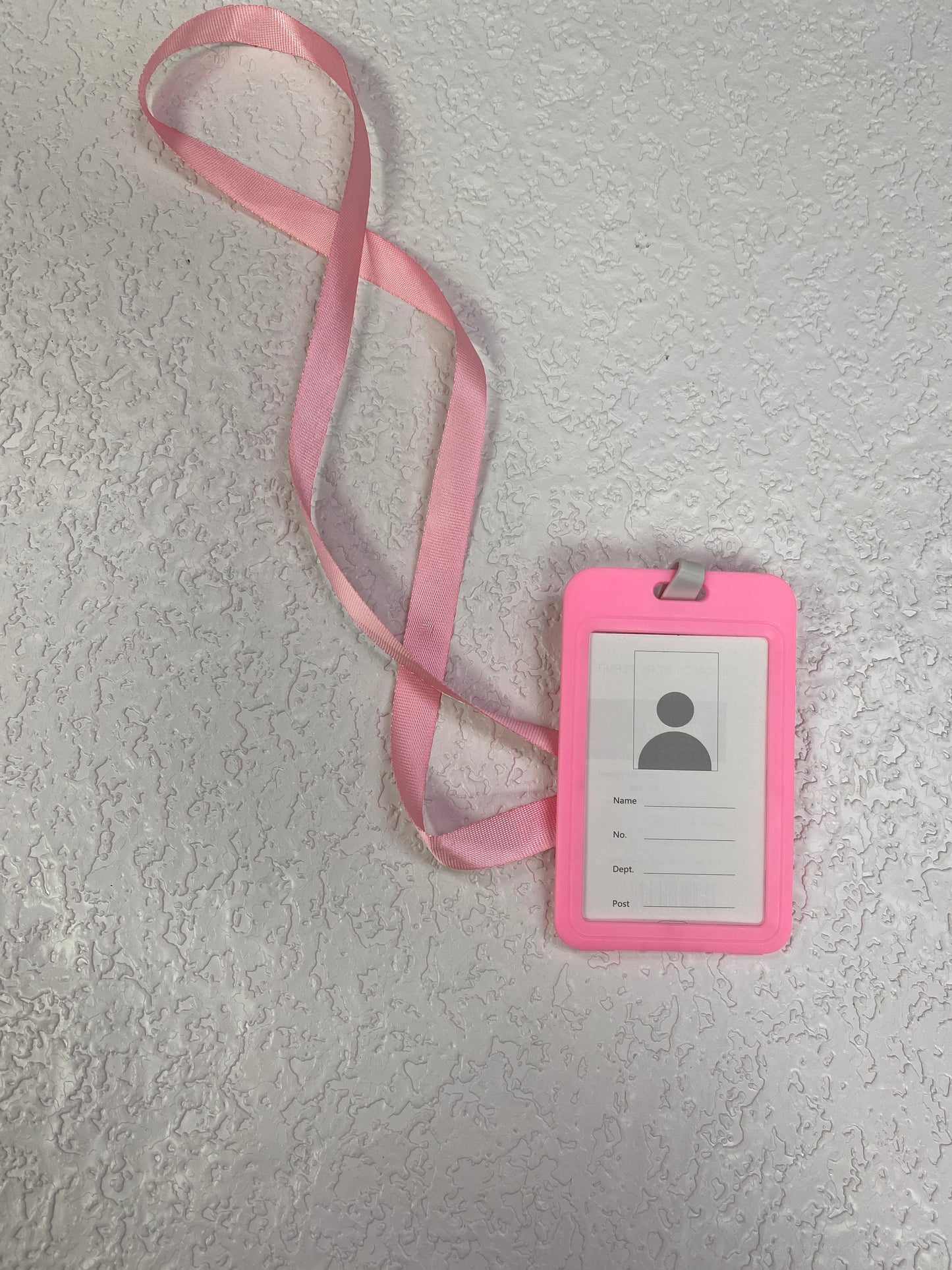 PINK ID BADGE HOLDER