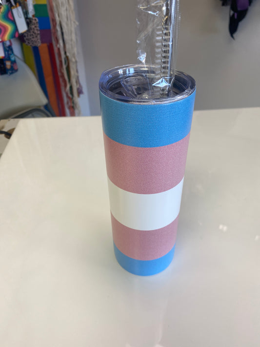 STAINLESS STEEL TUMBLER TRAN PRIDE