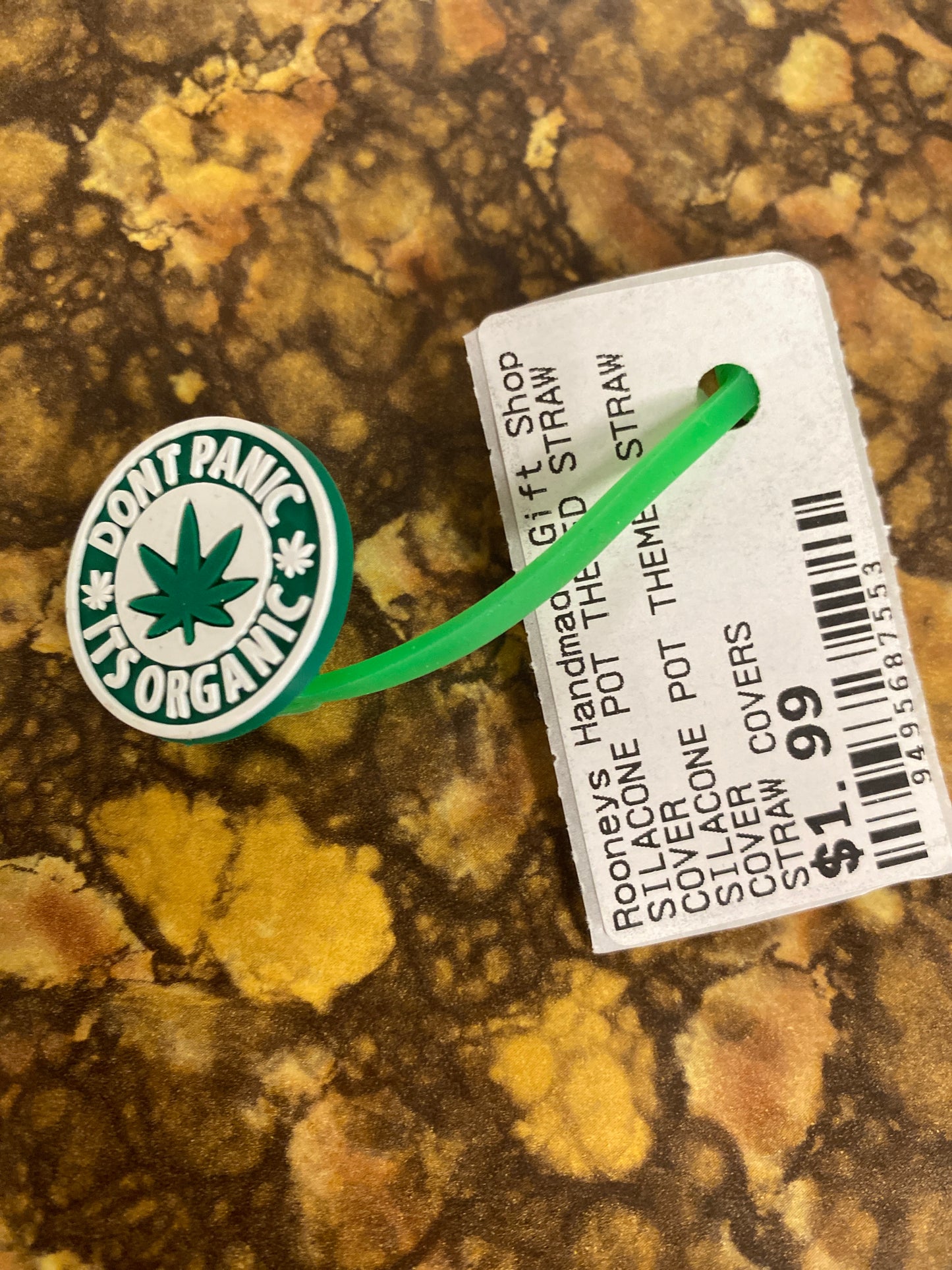 POT THEMED STRAW COVER