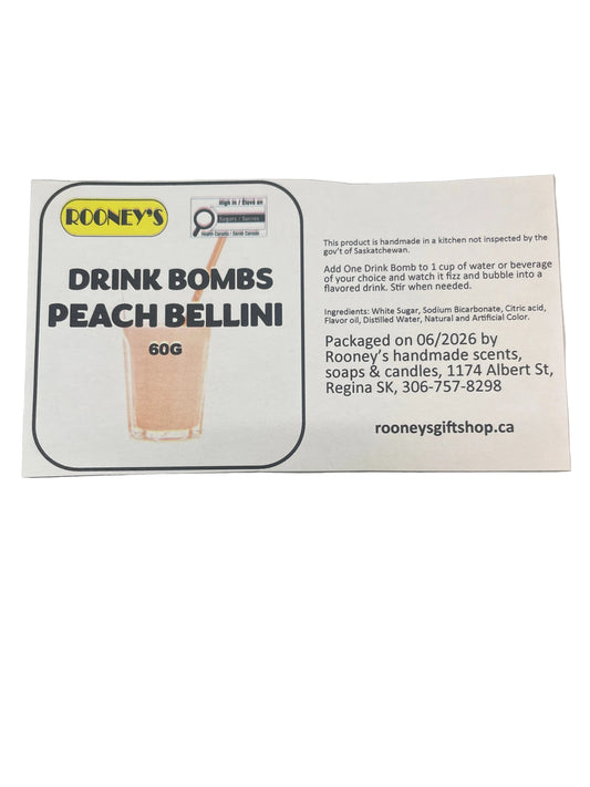 DRINK BOMBS PEACH BELLINI 2 PACK