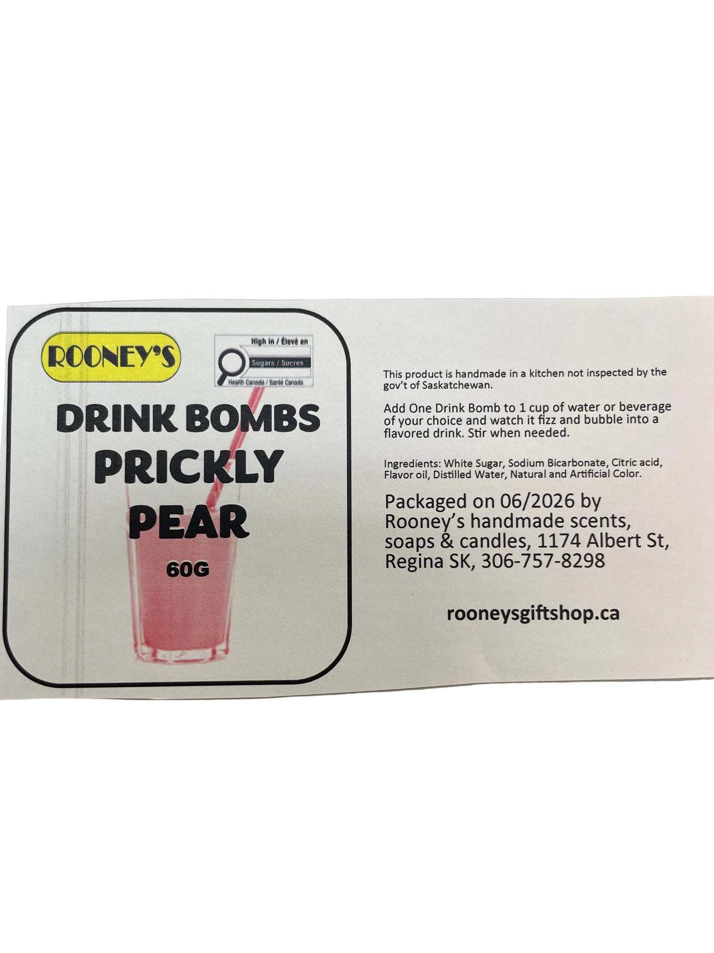 DRINK BOMBS PRICKLY PEAR 2 PACK