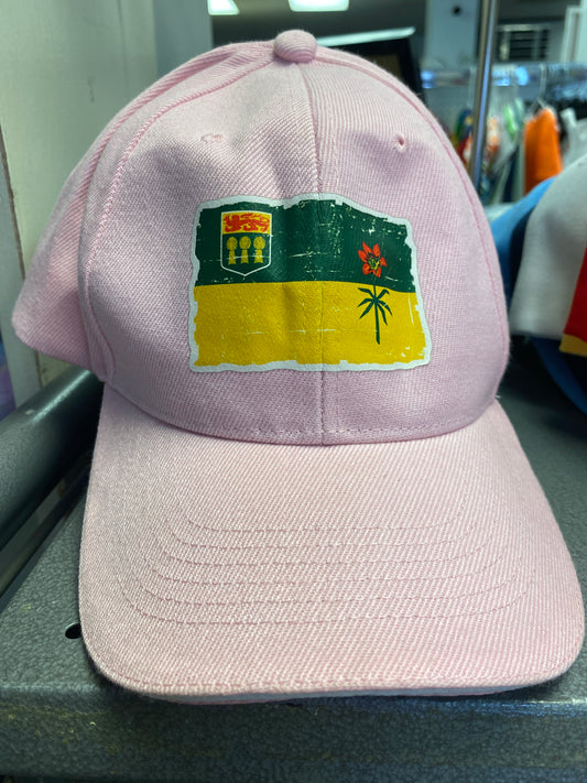SASK FLAG PINK HAT