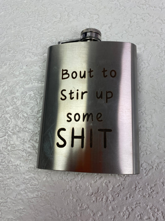 STAINLESS STEEL BOUT TO FLASK