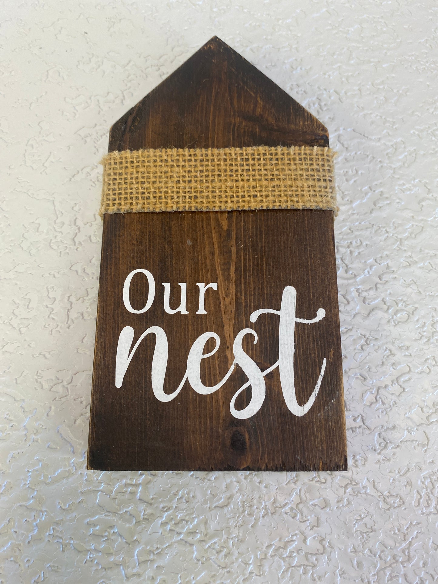 OUR NEST DARK WOOD DECOR