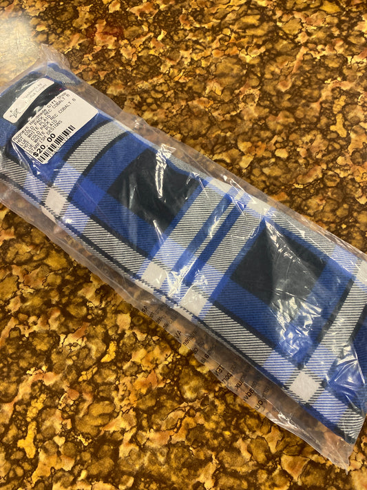 Hot cold pack rectangular blue white plaid