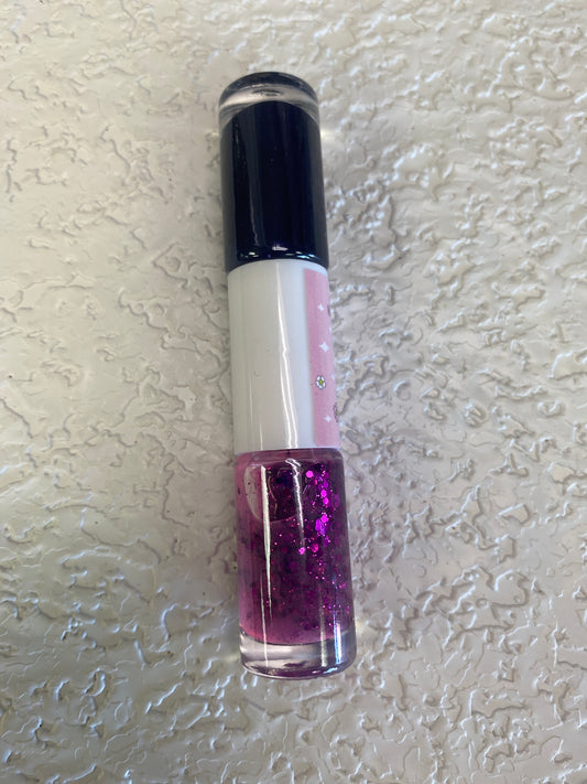 GLITTER NAIL POLISH BLACK PLUM SAUCE