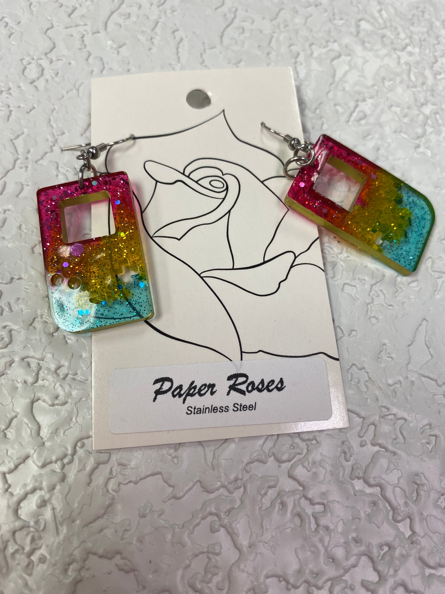 PAN PRIDE GAMING RETRO EARRINGS