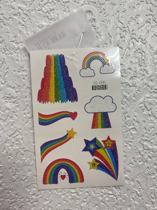 PRIDE GLITTER TATTOO STYLE 4