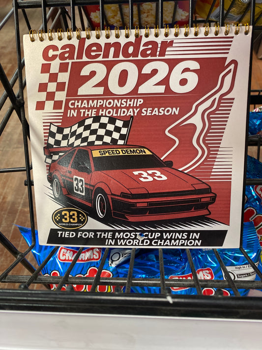 2026 CALENDAR RACE CARS