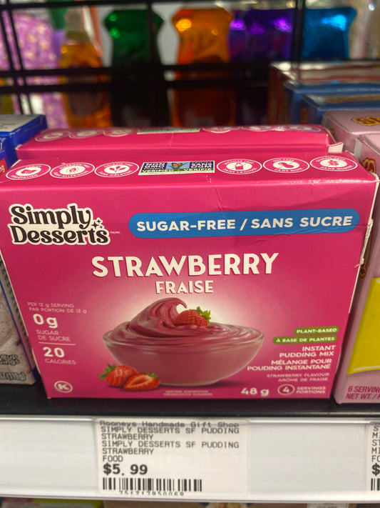 SIMPLY DESSERTS SF PUDDING STRAWBERRY