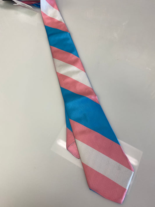 TRAN PRIDE FLAG TIE