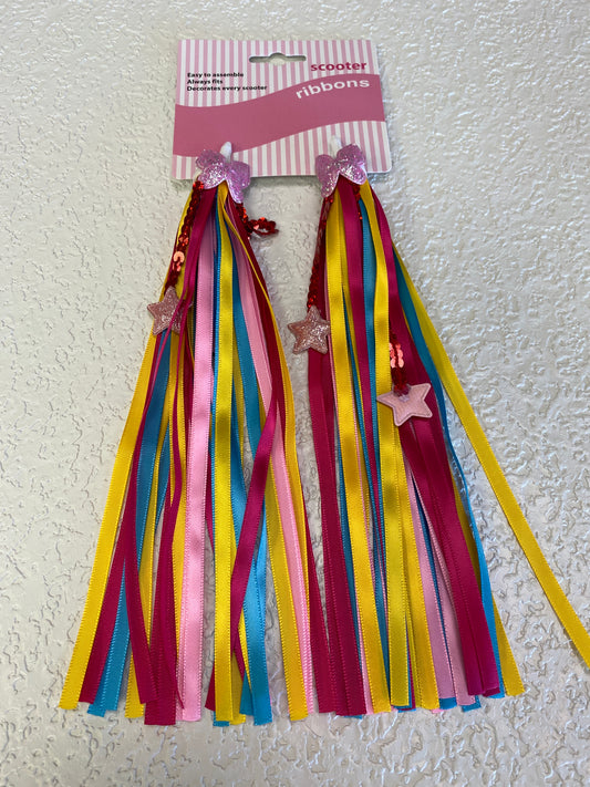 BUTTERFLY YELLOW BICYCLE STREAMERS