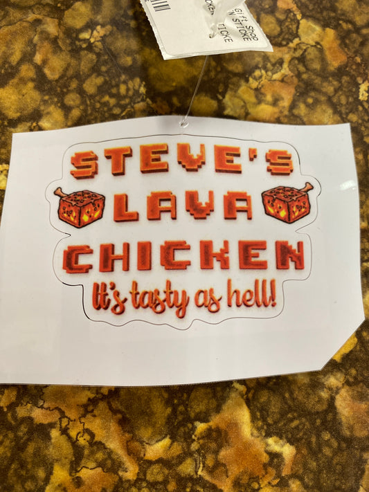 STEVES LAVA CHICKEN STICKER