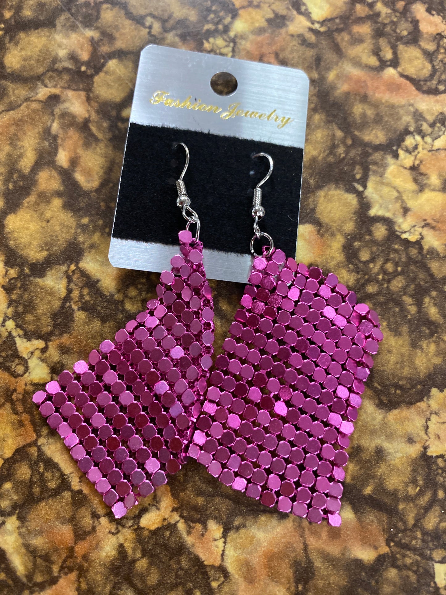 PINK DROP EARRINGS
