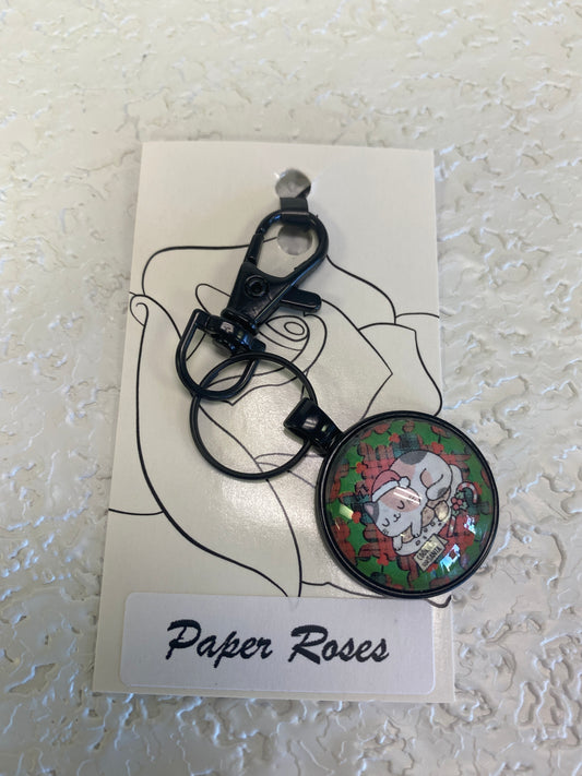 KITTY BLACK KEYCHAIN