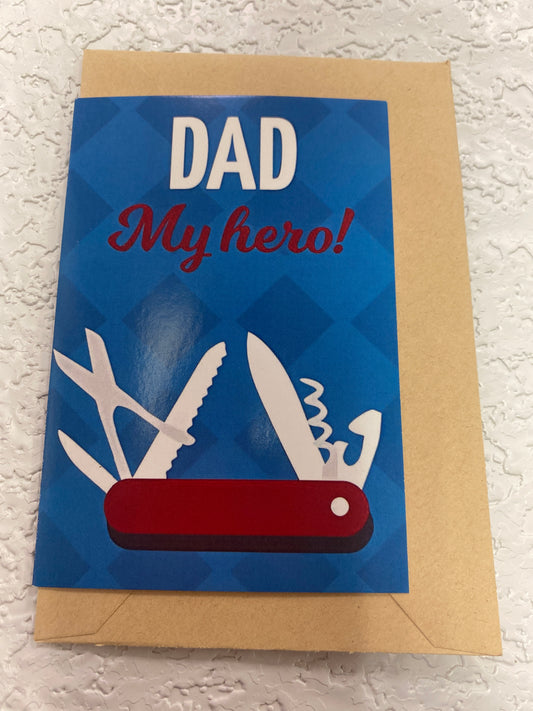 FATHERS DAY SMALL GREETING CARD