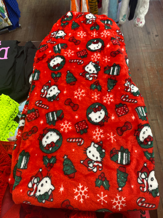 HELLO KITTY CHRISTMAS FLANNEL PANTS LARGE