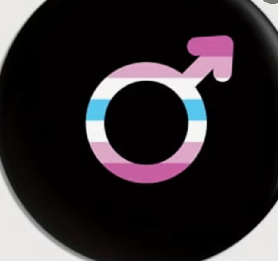 FEM BOY MALE SYMBOL BUTTON
