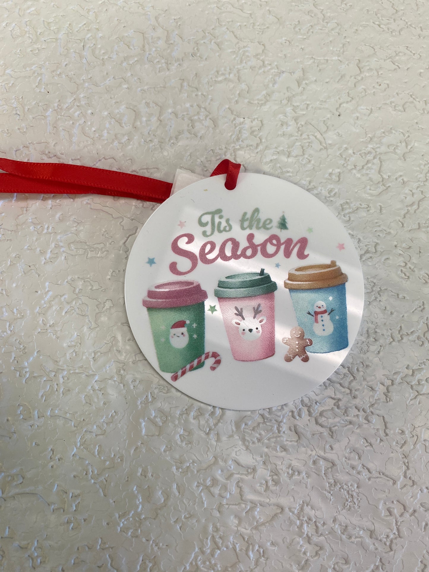 TIS THE SEASON ACRYLIC ORN