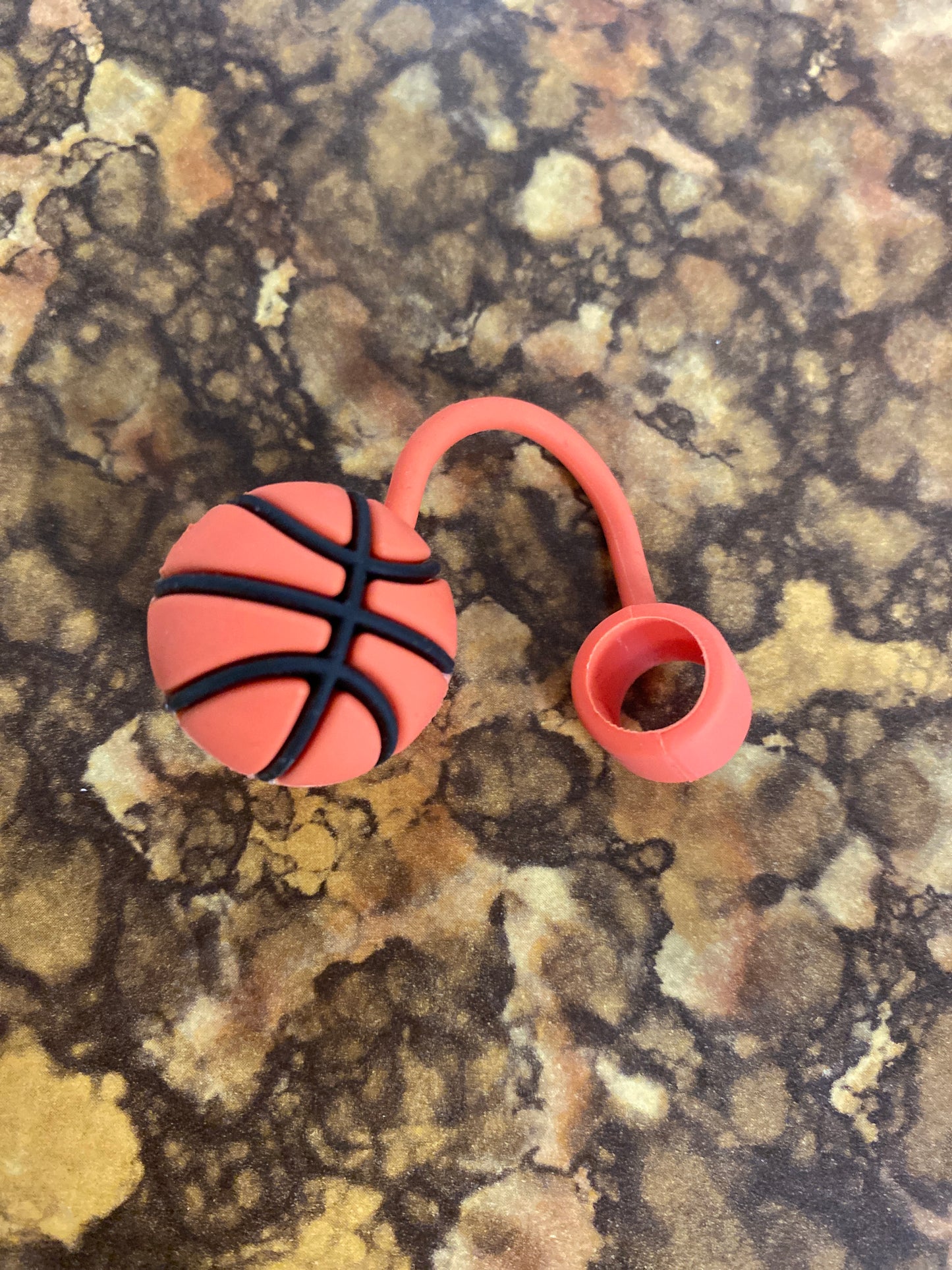 BASKET BALL STRAW COVER