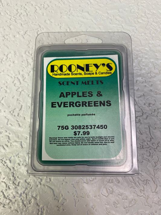 SCENT MELT APPLES & EVERGREEN