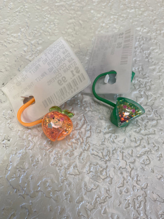 SPARKLING FRUIT THEMED STRAW COVER